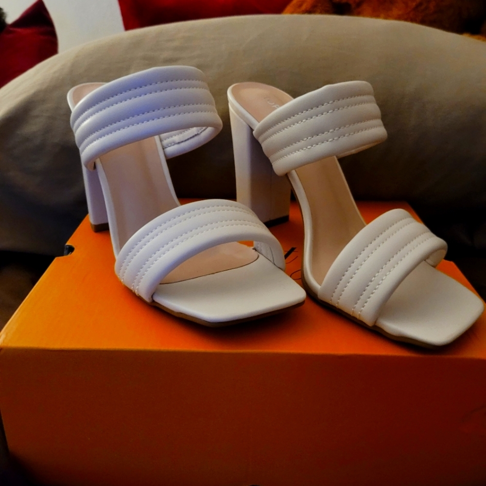 Top Moda high heel open toe Slides